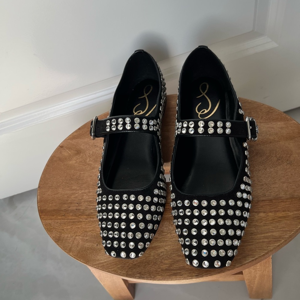 Sam Edelman Black Studded Flats